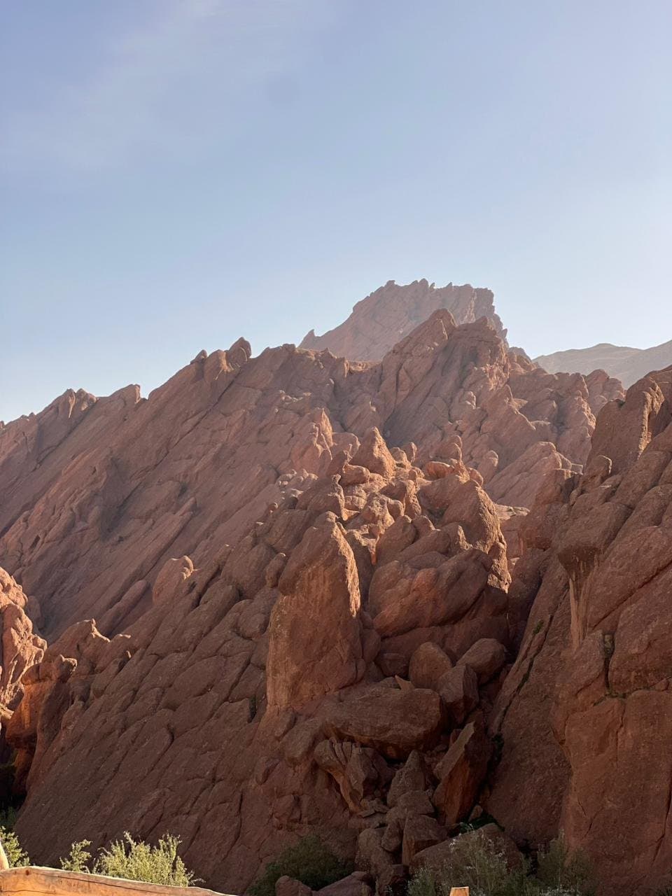 The Monkey Fingers rock formations in the Dades Valley.
